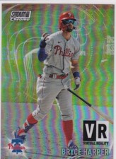 BRYCE HARPER Phillies TSC CHROME REFRACTOR Baseball Insert Card VIRTUAL REALITY 
