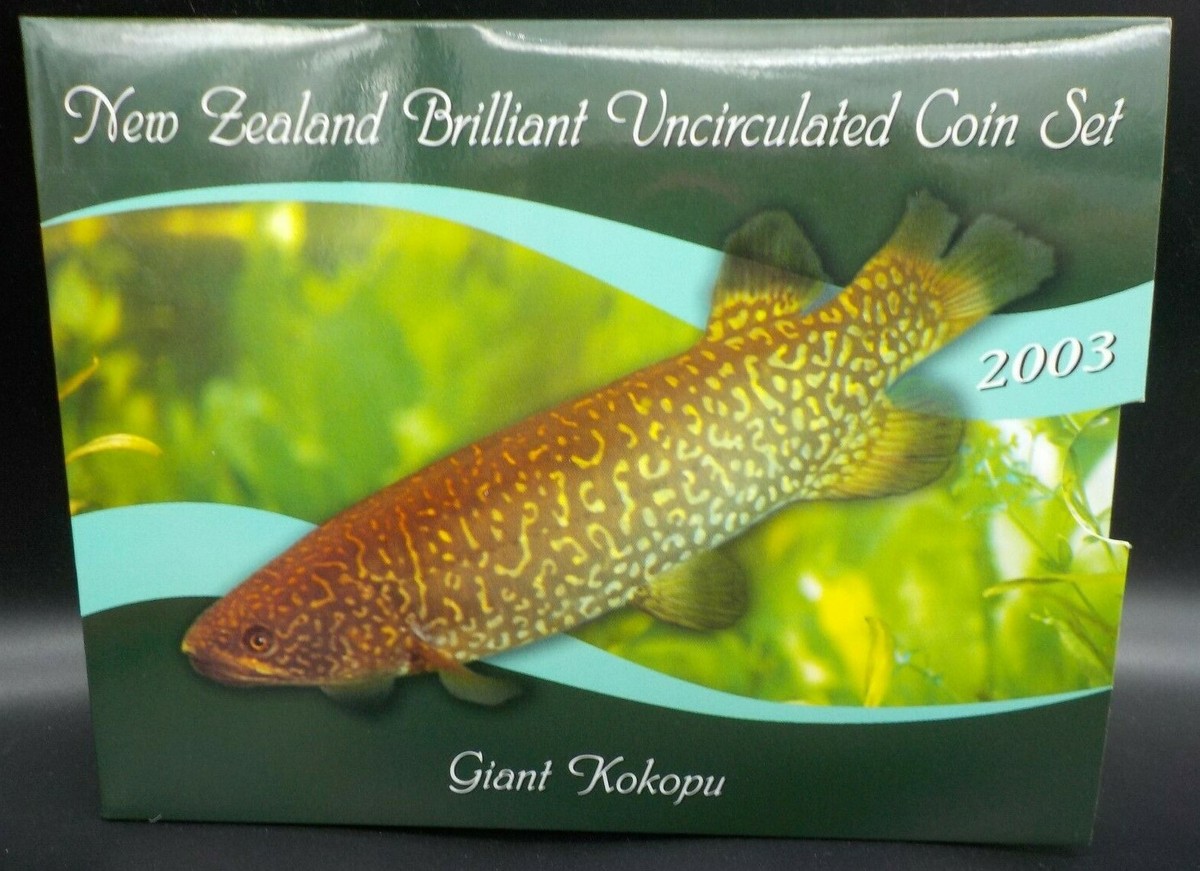 2003 New Zealand Giant Kokopu UNC Coin Set | eBay