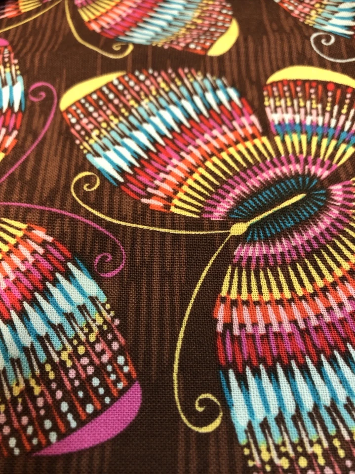 AMF Candy Flourish Multicolor Butterfly Fabric Quilting Craft #71490 - 1 Yard - Image 4 of 4