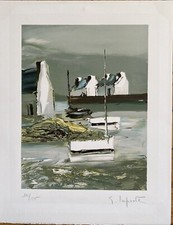 Départ de pêche - Georges Laporte - Lithographie signée numérotée