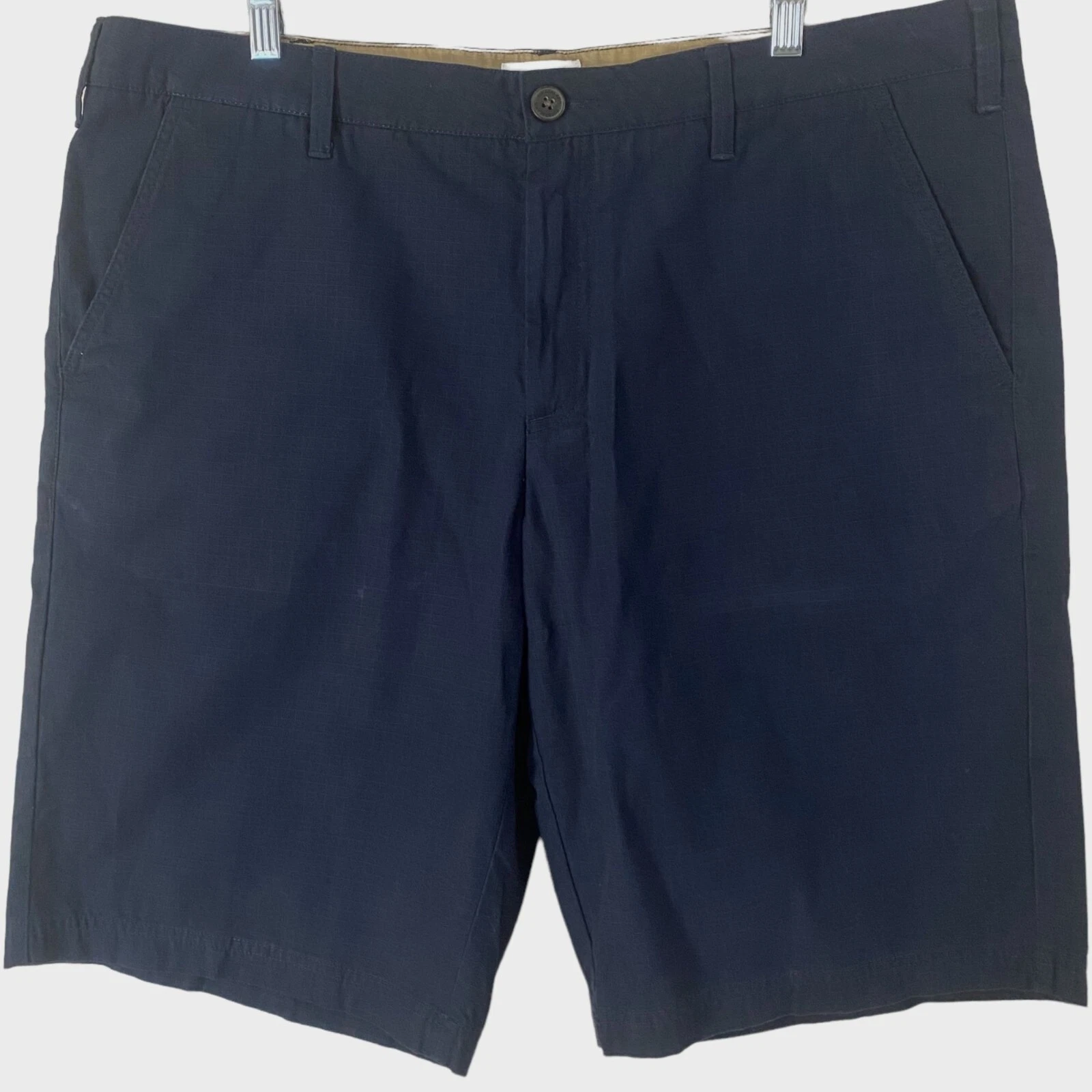 Pantaloncini chino Timberland vestibilità rilassata da uomo 38 blu ripstop anteriori piatti esterni