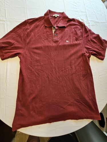 Sweat-shirt manches courtes Burberry London rouge unisexe 100 % coton, taille XL - Photo 1/4