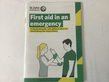 St John Ambulance First Aid in an Emergency Instruction Booklet Qty 5 Refill