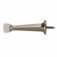 Lot of 10 Satin Nickel Heavy Duty Rigid Solid Door Stops
