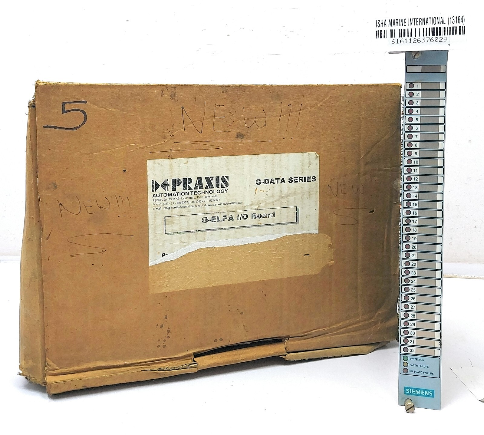 Praxis Automation PCB 20.2.604.600 Rev.B Souder Côté I/O Board