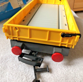 Playmobil 4126 PM Cargo Low Board Wagon Wagon (Yellow) with Original Box + ANL Excellent👍😉