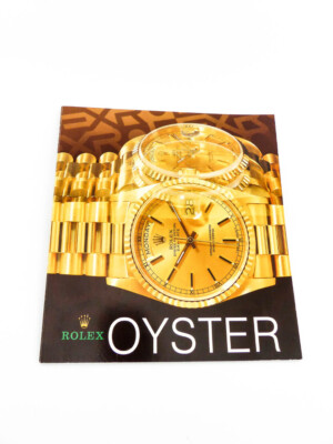 Neuwertige Rolex OYSTER Broschüre aus dem Jahr 1991