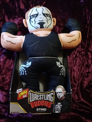 STING AEW Wrestling Buddies 15  Talking Toy Plush Action Figure WWE Wrestler NEW