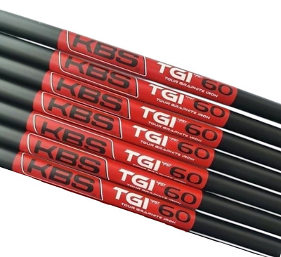 KBS TGI Tour Graphite Iron Shafts A Senior Flex 60g Uncut 41'' Set of 7 .370 NEW