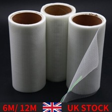 6M/12M Fibreglass Render Mesh Wall Crack Joints Repair Building Material 1m wide
