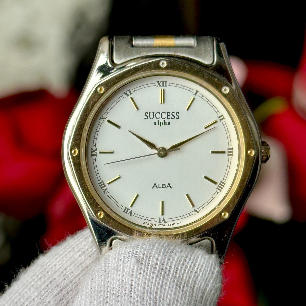 SEIKO ALBA SUCCESS V891-0050 ムーンフェイズ 希少な逸品 ◇SEIKO セイコー・ALBA アルバ SUCCESS ムーンフェイズ