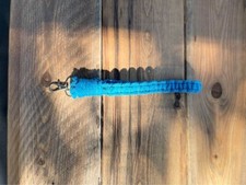 Blue Macrame Wristlet, Boho Keychain , Keychain Accessory, Wristlet, Handmade