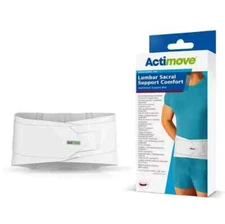 Choice: ACTIMOVE 10" Lumbar Sacral Back Support Brace/Belt. Professional Line.