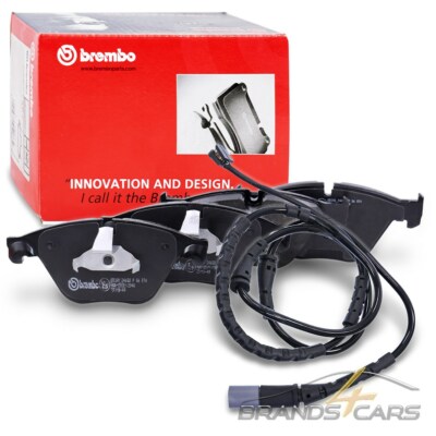 BREMBO BREMSBELÄGE BREMSKLÖTZE SATZ + WARNKONTAKT VORNE FÜR BMW 5-ER F07 F10 F11