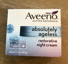Aveeno Active Naturals Absolutely Ageless Restorative Night Cream 1.7 Oz. HTF