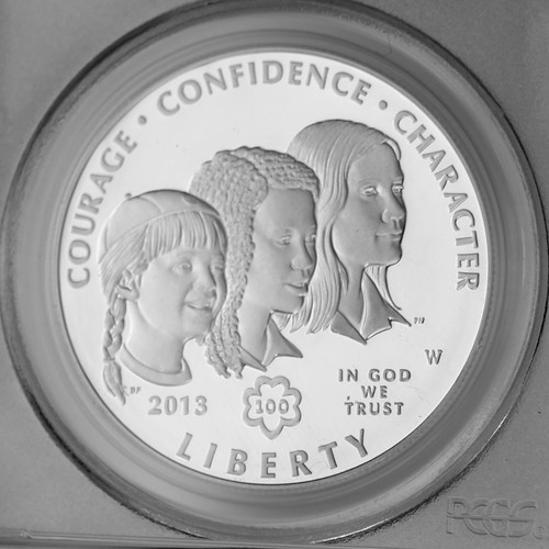 2013-W $1 Girl Scouts of the USA Centennial Proof Silver Dollar PCGS PR 69 DCAM - Picture 2 of 12