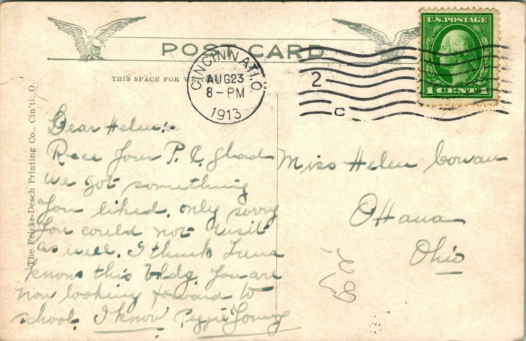 Postcard Post Office Cincinnati O eBay