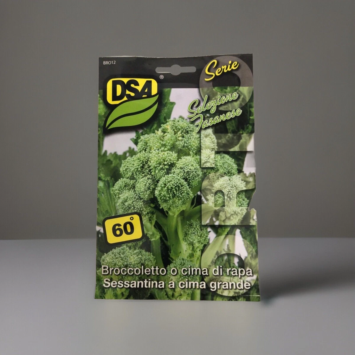 Semi Di Cima Di Rapa Sementi 'Sessantina' - 12g (circa 4800 Semi), Varietà Medio-Precoce