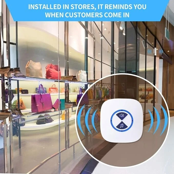 Sensor magnético campainha alarme segurança entrada 52 carrilhão abertura janela/porta sem fio - Imagem 2 de 4