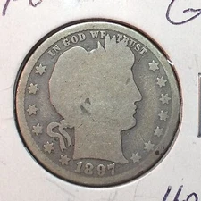 1897-O  G  Barber Quarter   Better Date     Nice Coin     Combined Shipping