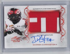 2018 Leaf Trinity #PA-DC2 Darren Carrington II Patch Auto