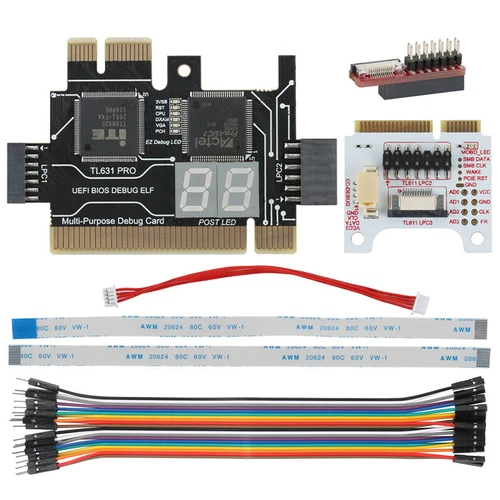 TL611 TL631 Pro PC PCI PCI-E LPC Diagnostic Analyzer Tester Debug Card lot