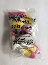 Walt Disney World 5" Daisy Duck Mini Bean Bag Plush Doll Toy Kellogg's 2001