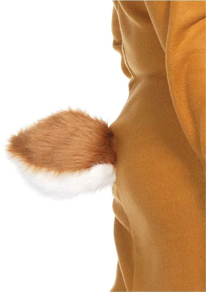 Vacaciones Navidad Acogedor cervatillo o reno Chaqueta polar Cremallera Sudadera con capucha Disfraz 1x-2/x Foto 4 de 4