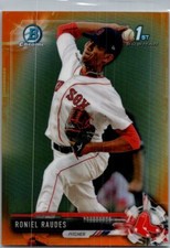 2017 Bowman #BCP6 Roniel Raudes Chrome Prospects Orange #/25