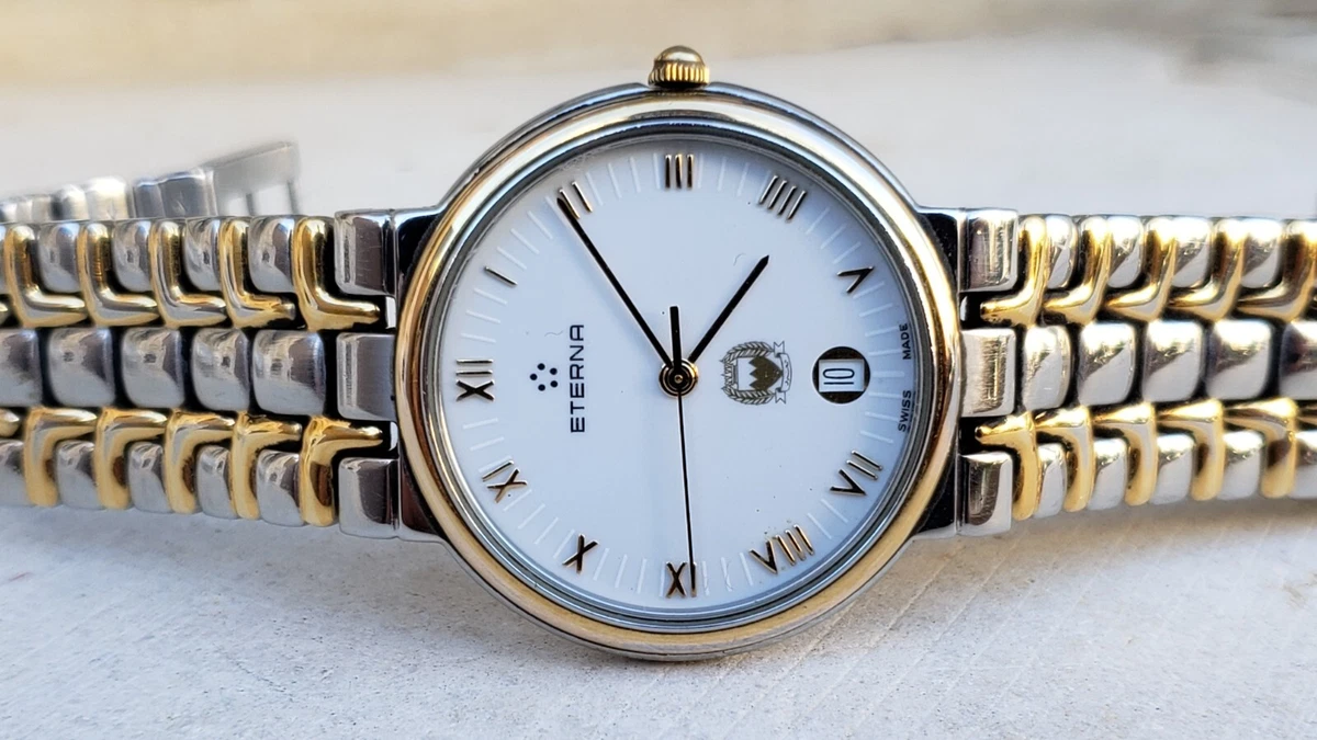Eterna quartz top watch gold