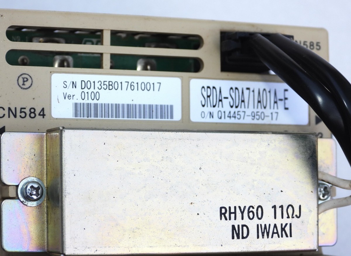 YASKAWA MODEL SRDA-SDA71A01A-E SERVO MOTOR AMPLIFIER RHY6011ΩJ ND