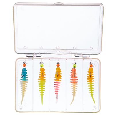Balzer Trout Collector Ready To Fish Mix 3 Set - 5 montierte Gummijigs, Softbait