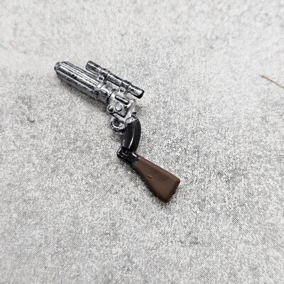 Custom Weathered Boba Fett Blaster Rifle Handpainted Accessory for Minifigure DA