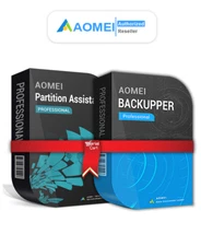AOMEI Backupper Pro AND Partition Assistant Pro - 1 PC Lifetime Upgrades