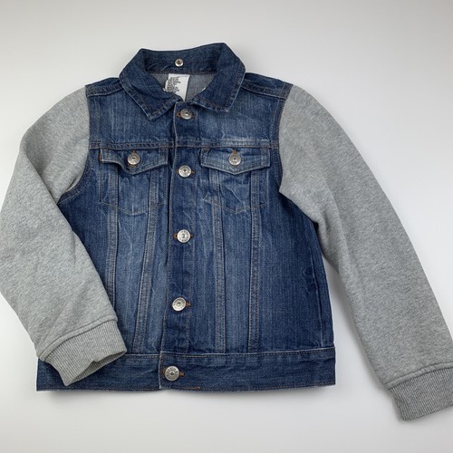 Boys size 7, H\u0026M, blue and grey denim 