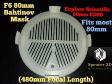 80mm Bahtinov Mask - Explore Scientific 80mm, fits most 80mm lenses.