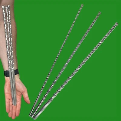 3x 400mm Long Masonry Drill BIT Set 8mm 10mm 12mm, Brick Concrete, Block, Stone