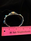 Vintage Southwest Arizona Sterling Silver, Turquoise & Coral Watch Cuff- Heavy! — photo 9