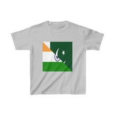 Kids Pakistani Indian Flag Pakistan India T-Shirt  Unisex Tee Shirt