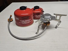 STERNO STOVE BURNER 2 ISOPRO FUEL Blend large 8 & 4 oz EMERGENCY (OK)