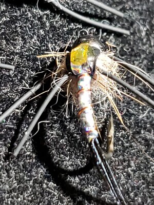 BEAD HEAD SILVER SPITFIRE SIZE 14 FLY FISHING FLIES IDYLWILDE FLY COMPANY 