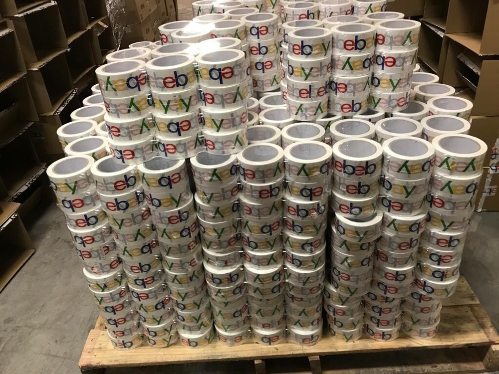6 Rolls EBAY BRANDED Packaging Tape Color Logo Limited time offer