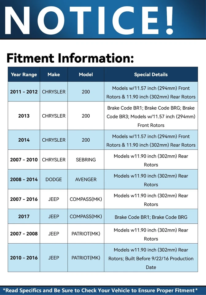 Pastillas de freno delanteras y traseras de cerámica para Jeep Compass Patriot Dodge Avenger Lancer Foto 2 de 4