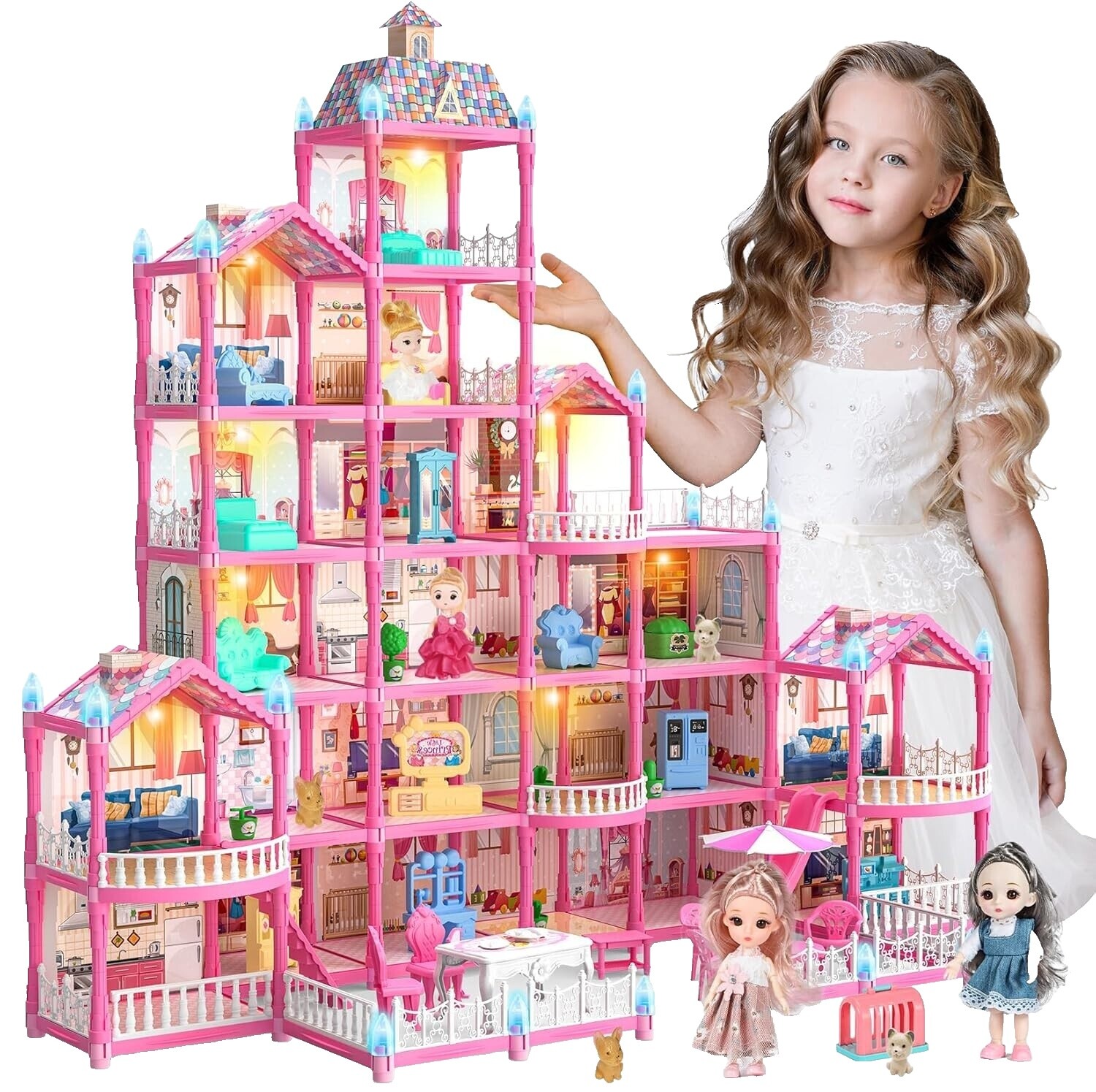 Pink Barbie Doll House