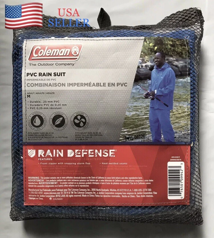 Coleman pvc rain suit hotsell
