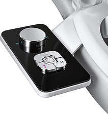 Bidet Attachment Non-Electric Cold Water Toilet Seat with Pressure Controls