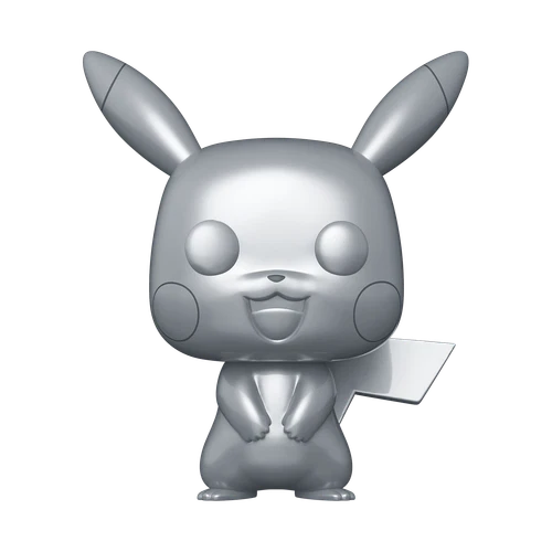 Funko Pop! Vinyl Jumbo 10 in: Pokémon - Pikachu (Metallic) (Silver) (Jumbo) -...