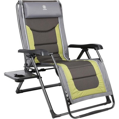 Oversize XL Zero Gravity Recliner Padded Patio Lounger Chair with Adjustable ...