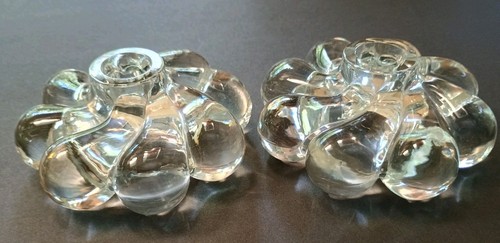 Elysian Glass Imperial 2 Klarglas Kerzenständer Heavy Petal Swirl - Bild 8 von 9