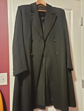 Vintage Victorian Edwardian Wool Frock Coat Goth Steampunk-38" Chest Small